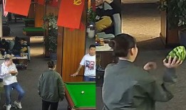 男子吃瓜被砸事件,安全意识需加强