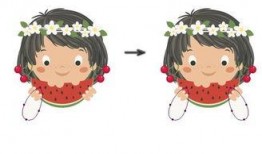 画画吃瓜的小孩,描绘吃瓜小孩的纯真世界